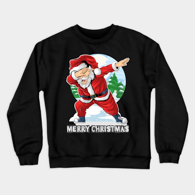 Santa Claus dab dance Crewneck Sweatshirt by stark.shop